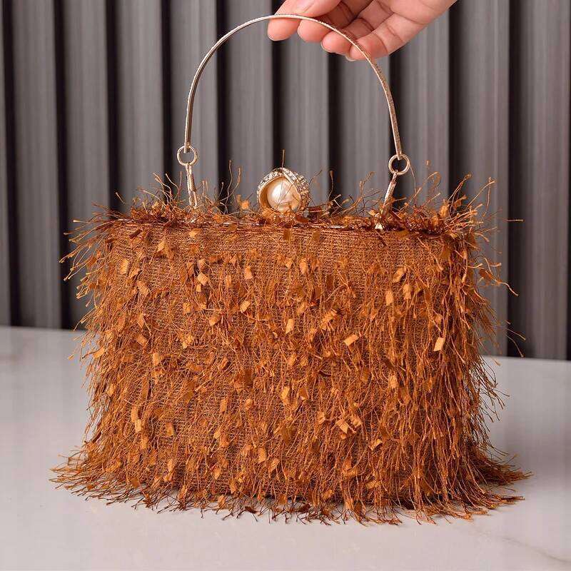 Designer Bags 2025 New Fashion Fringed Dinner Portable Banquet Bag Special Dress Luxury Bag