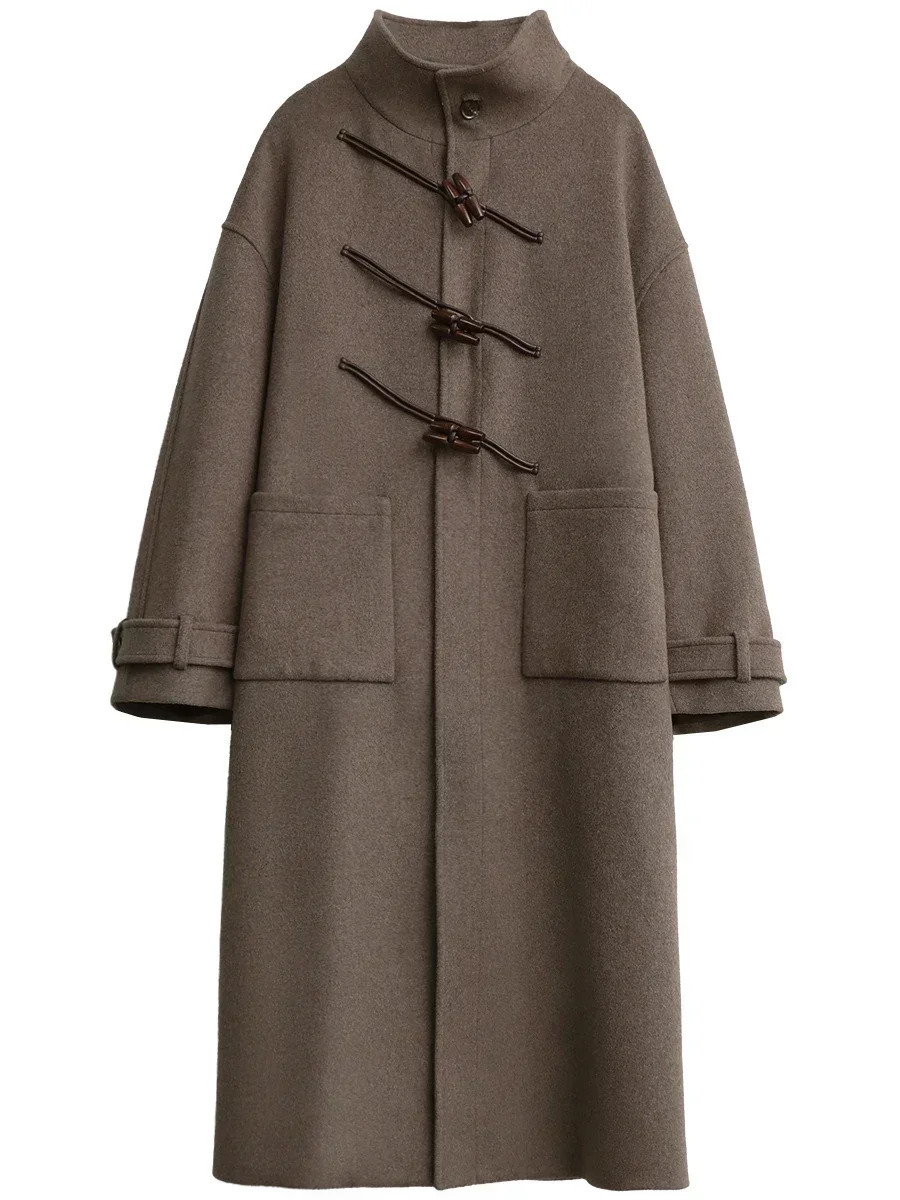CHIC VEN Women Woolen Coats Fashion Retro n Button Loose Long Overcoat Korean Female Clothing Autumn Winter 251028