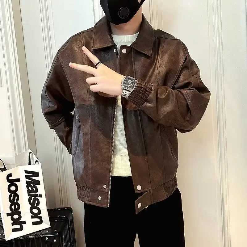 Highend Leather Jacket for Men in Spring Autumn Winter 2025 New Trendy CasualT251029