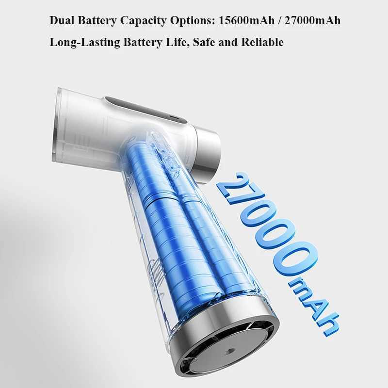 Wireless Hair Dryer 100000RPM Strong Wind Hot and Cold Air Styling Tool Temperature Control Protection 18W Fast Charging L251029