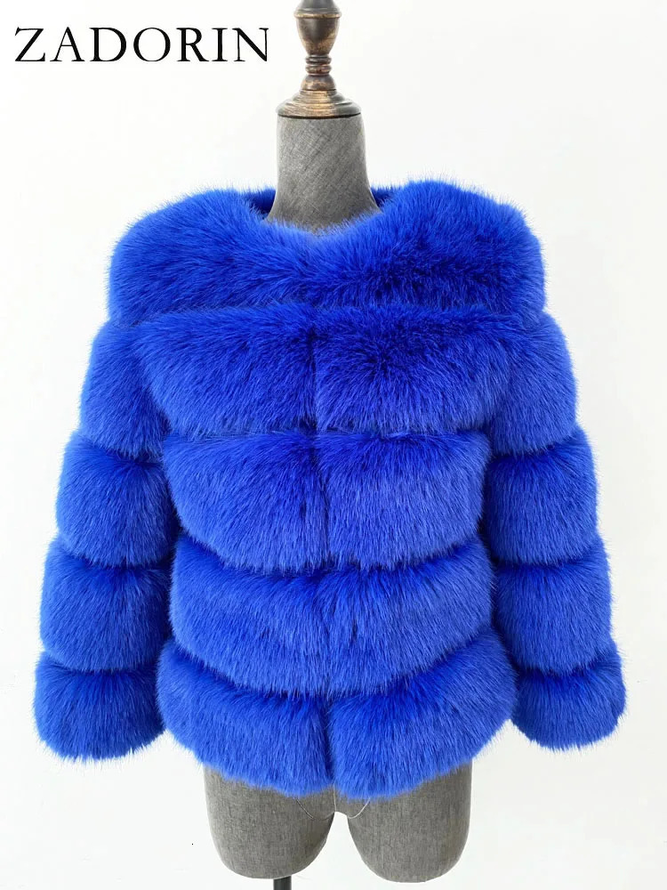 ZADORIN S6XL Mink Coat Winter Black White Faux Fur Coat Woman Elegant Fluffy Faux Fur Jacket Top Short Fur Coats Woman Clothing 251013