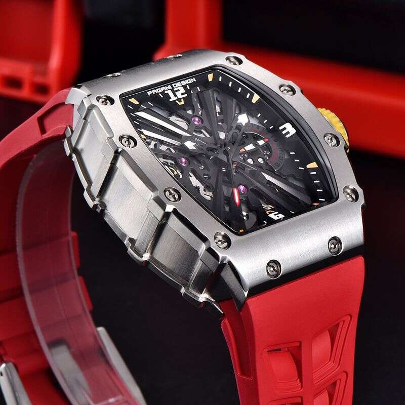 PAGANI DESIGN Barrel-Shaped Large Dial Stainless Steel High-Value Men's Quartz Watch PD-1738