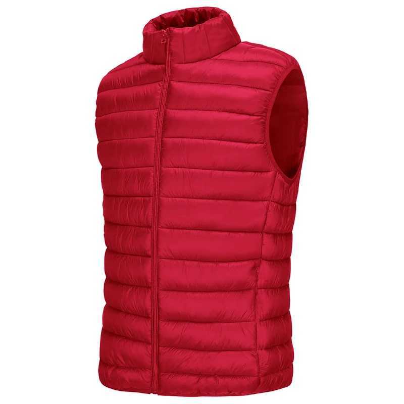 Mens Casual Vest Jackets Lightweight Sleeveless Coats Outdoor Full Zipper Outerwear Down Vest with Zip Pockets Warm Streetwear W251029