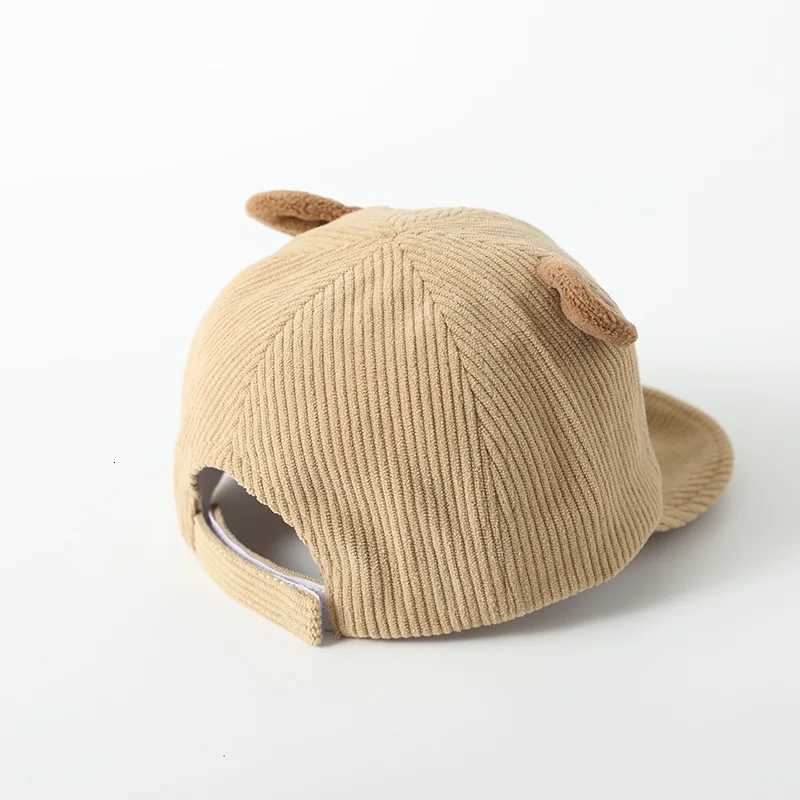 Corduroy Baby Peaked Hat Spring Autumn Toddler Duck Tongue Cap Solid Color Kids Soft Brim Baseball Caps Cute Boy Girl Sun Visors251028