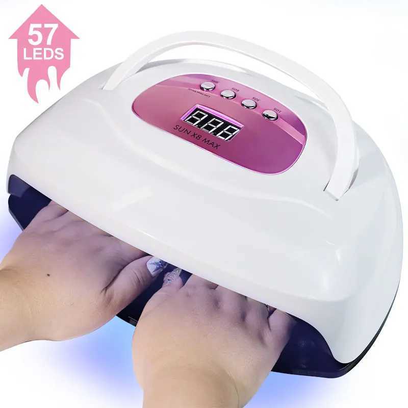 Nail Polish UVLED Lamp 4 Timer Modes LCD Display with 57 LEDS Nails Fordrying Dryer Manicure Salon Tools for Acrylic Gel Art J251115