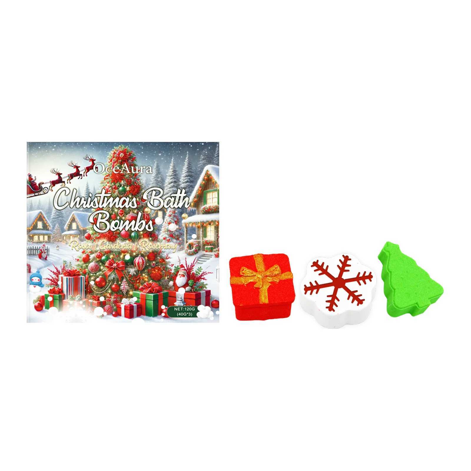 Christmas Bubble Shower Ball Set Spa Relaxing Body Cleansing Reduce Dryness Bath Balls for Adults Christmas Atmosphere Shower L251029