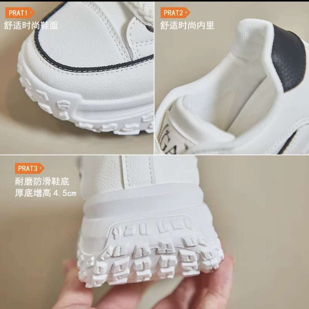 Women's 2025 Autumn New Retro Designer Shoe White Thick Sole Shoes Breathable Skirt-Matching Versatile Casual Sneakers