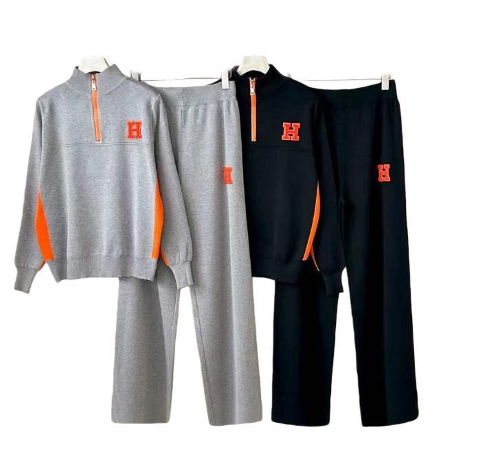 H866 luxury sweaters womens pullover knit pants two piece set jumpers designer sweater women tracksuit