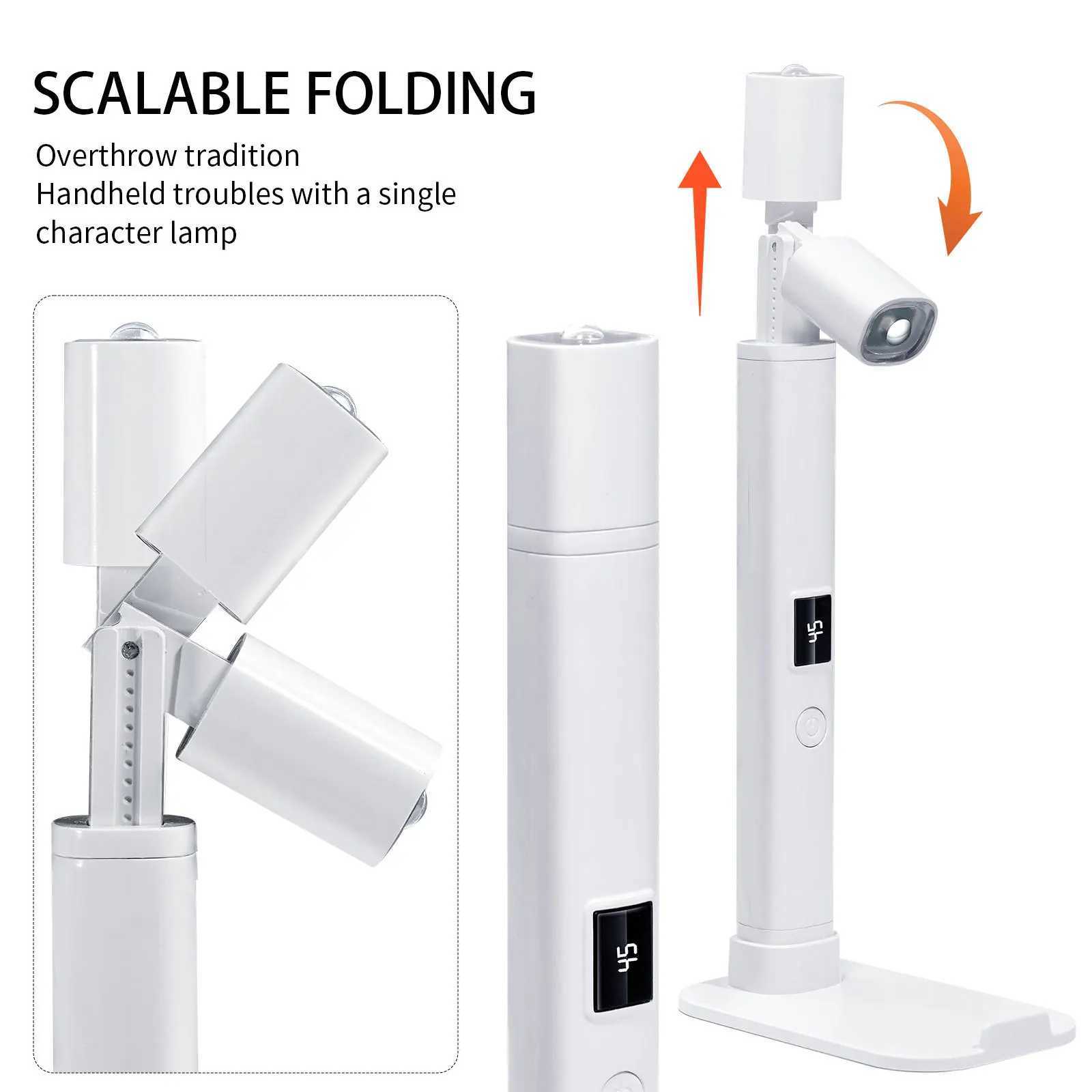 Professional Adjustable Stand Nail Lamp Cordless Rechargeable UVLED Light Mini Dryer for Home Salon Gel Polish J251117