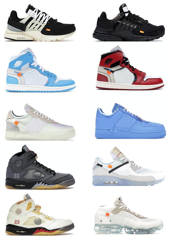 MCA Authentic University Gold Metallic Silver Low Shoes Volt Black '07 MoMA Chicago 1 Power Blue UNC White 4 Sail 5 Men Women Outdoor Sneakers Trainers With Box