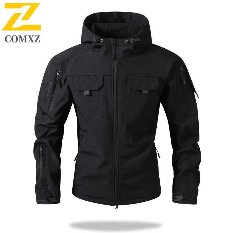 Tactical Waterproof Softshell Jacket Mens Outdoor Functional Windproof Breathable Military Style Hiking Camping Jacket Clothing J251029