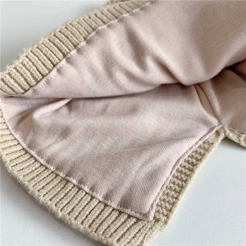 2024 Cute Baby Knitted Hat With Ear Baby Beanie Cap for Boys Girls Autumn Winter Warm Adjustable Kids Beanie Newborn Baby Cap251028