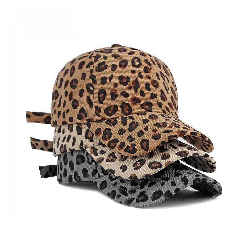 NewFashion Spring Summer Unisex Leopard Print Baseball Caps Spring Autumn Outdoor Adjustable Casual Hats Sunscreen HatW251029