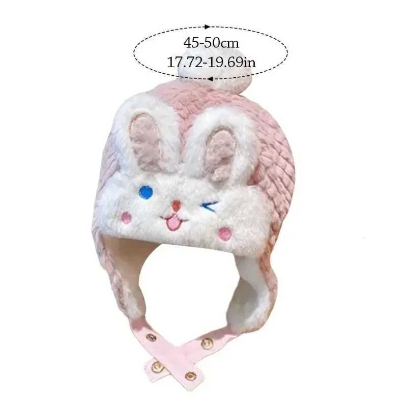 124PCS Baby Winter Hat Fleece Lined Ear Protection Earflap Cap for Toddler Girls Warm Cute Winter Beanie for Baby Girls251028