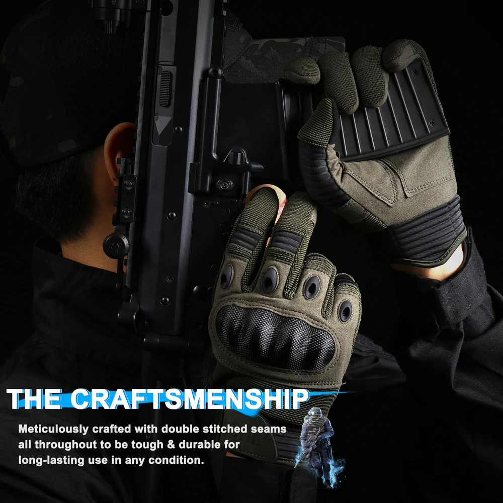 Touch Screen Tactical Gloves Outdoor Sport Paintball Hunting Airsoft Combat Cycling AntiSkid Work Protection Full Finger Glove 251013