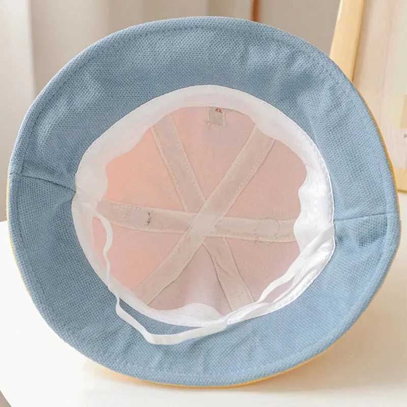 Cartoon Giraffe Baby Bucket Hat Spring Summer Cotton Boys Girls Fisherman Hats Outdoor Casual Kids Sun Cap251028