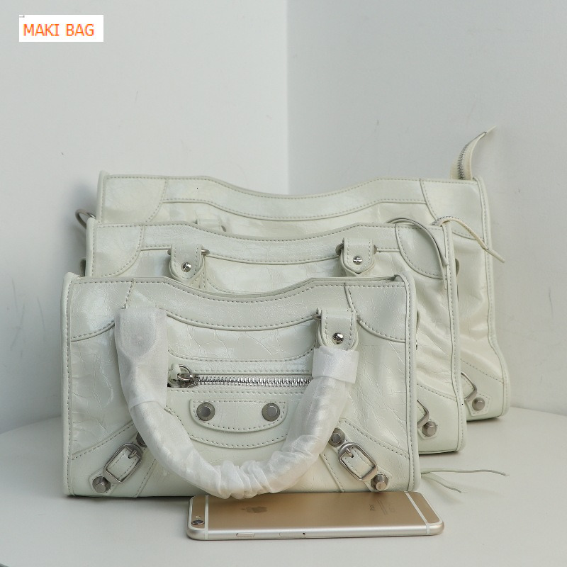 New French motorcycle bag soft suede ABG spicy girl rivet bag cowhide crossbody bag designer bag handbag women's shoulder bag crossbody bag