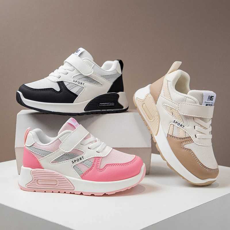 New Children Girls Autumn Leather Luxury Design Kids Casual Sneaker Tennis Sports Shoes for Girl L251028 XJ260303