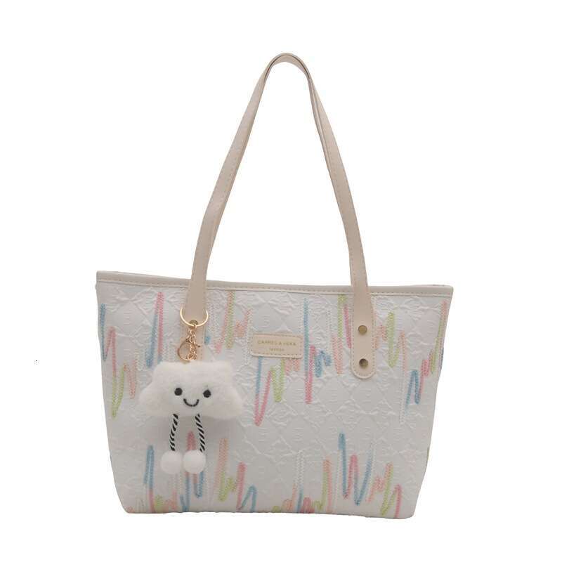 Designer bag Trendy Capacity Zipper for Women 2025 New Simple Large Cute Textured Commuter Tote Shoulder Bag