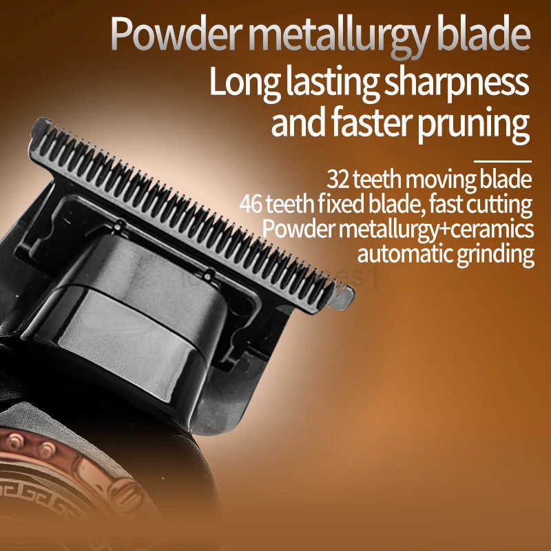 Kemei 999 Electric Hair Cut Machine Digital Display Hair Clipper Professional Cordless Precision Adjustment Trimmer Shaver Hair Z251029