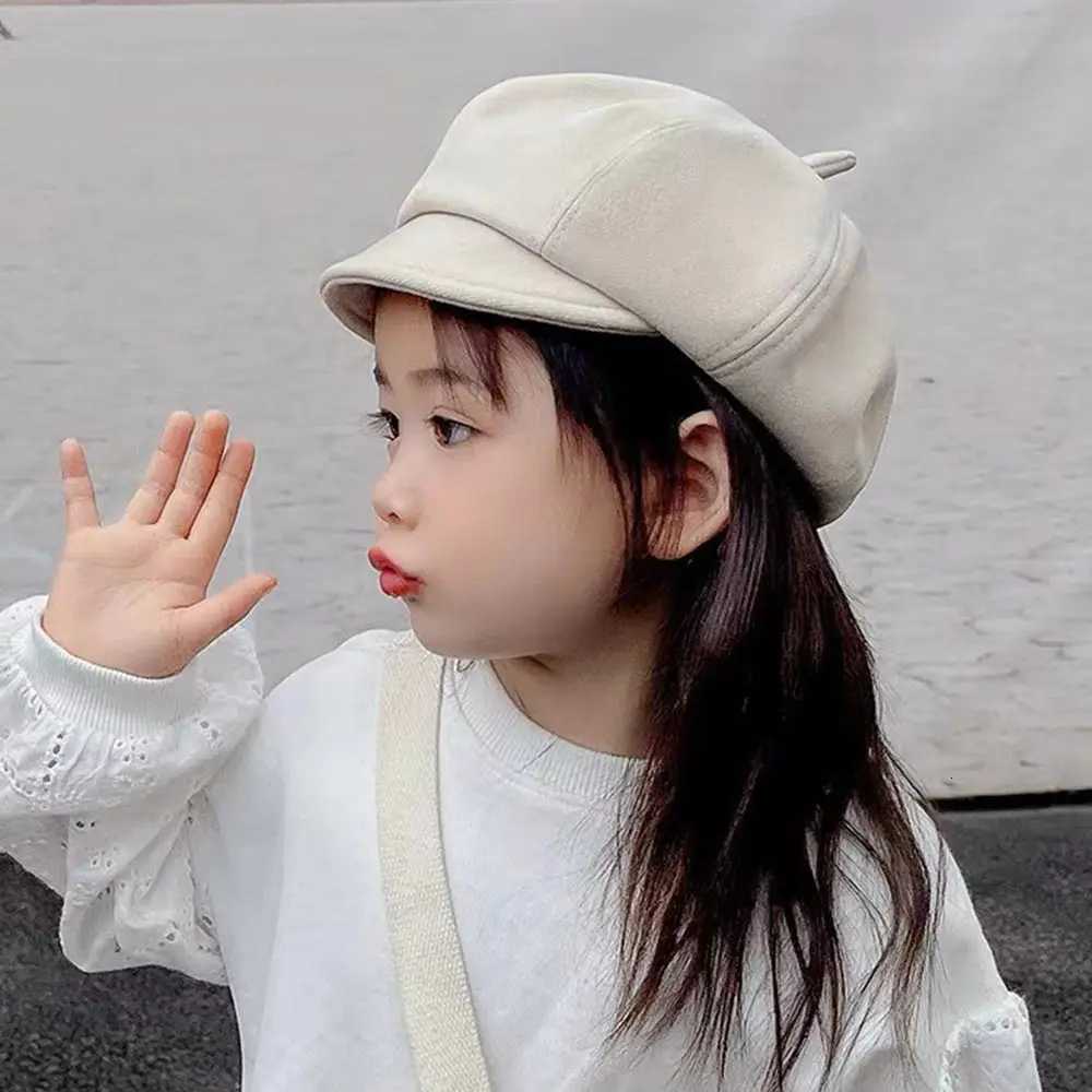 Autumn Winter Cute Soft Kids Berets Multicolour Woolen Baby Beret Hat Warm Painter Hat Boys Girls251028