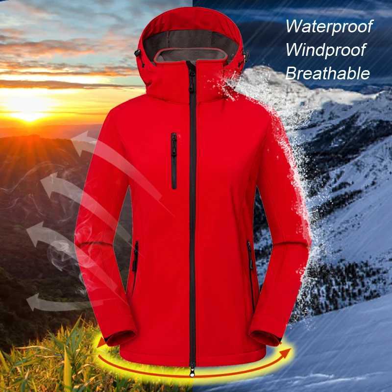 Autumn Winter Women Camping Jacket Trekking Pants Thermal Waterproof Fleece Softshell Hiking Ski Suit Outdoor Sports Tracksuit J251029