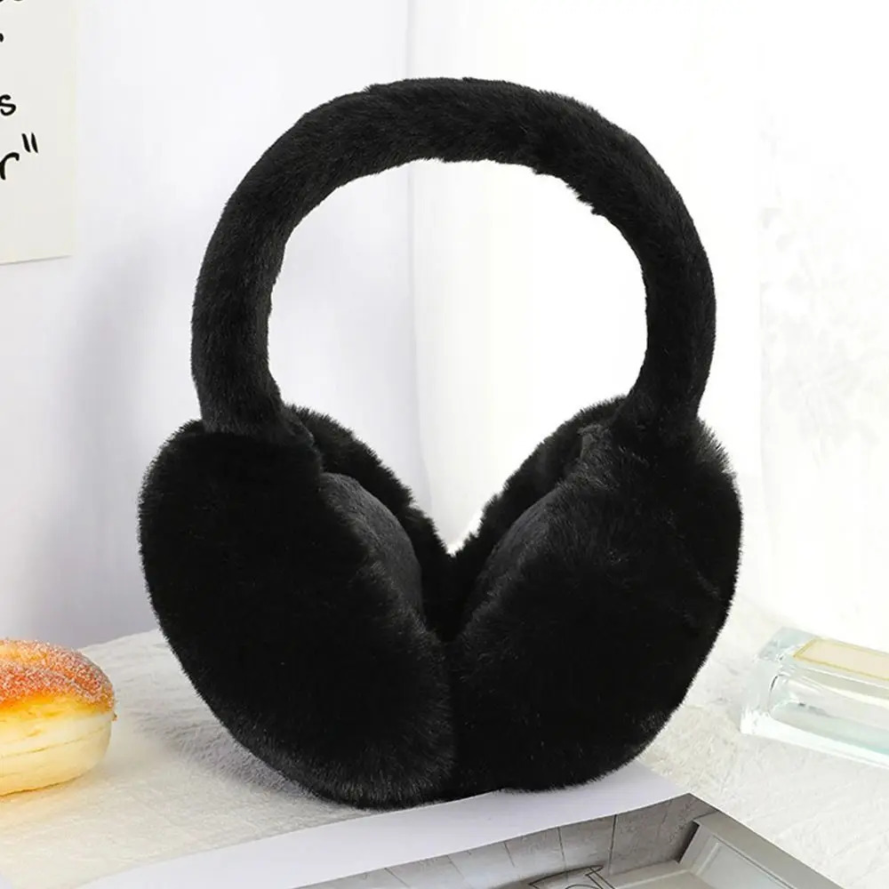 Fashion Portable Earmuffs Outdoor Cold Protection Women Men Faux Fur EarMuffs Foldable Earflaps Soft Plush Earmuffs 251029
