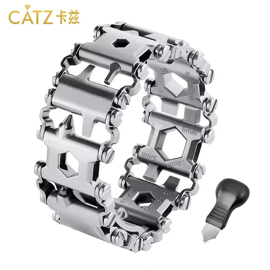 Multifunctional Bracelet Stainless Steel Mens Outdoor Tool Bracelet 29 in 1 Bracelet European and American Couple Watch Strap 251028