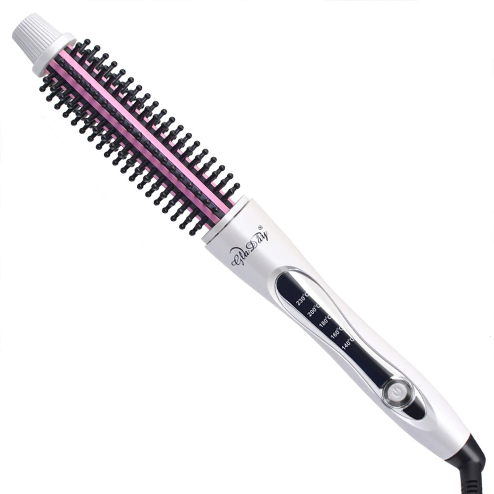 Hair Curler Hair Straightening Brush Heating Comb Hair Straight Styler Corrugation Curling Iron Hair Curler Comb 251029