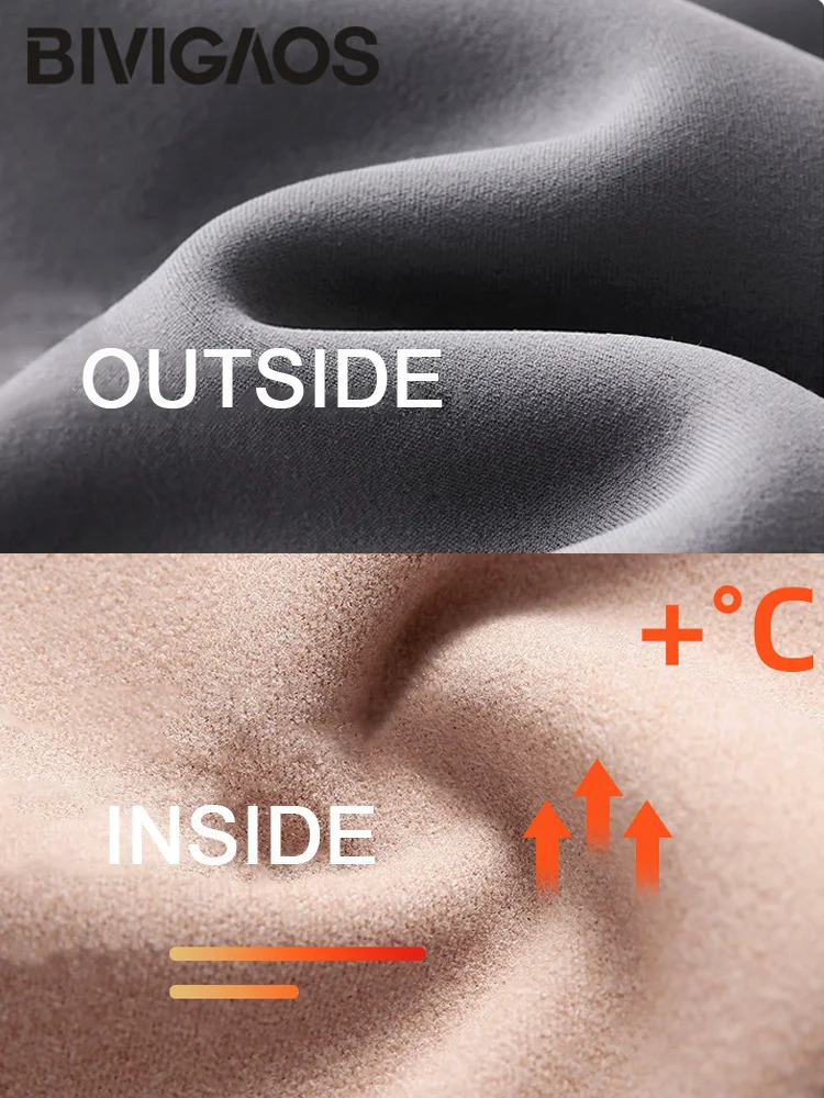 BIVIGAOS 2025 Autumn Winter Rabbit Fleece Thicken Sharkskin Leggings Women Basic Casual High Waist Velvet Warm Leggings 251029