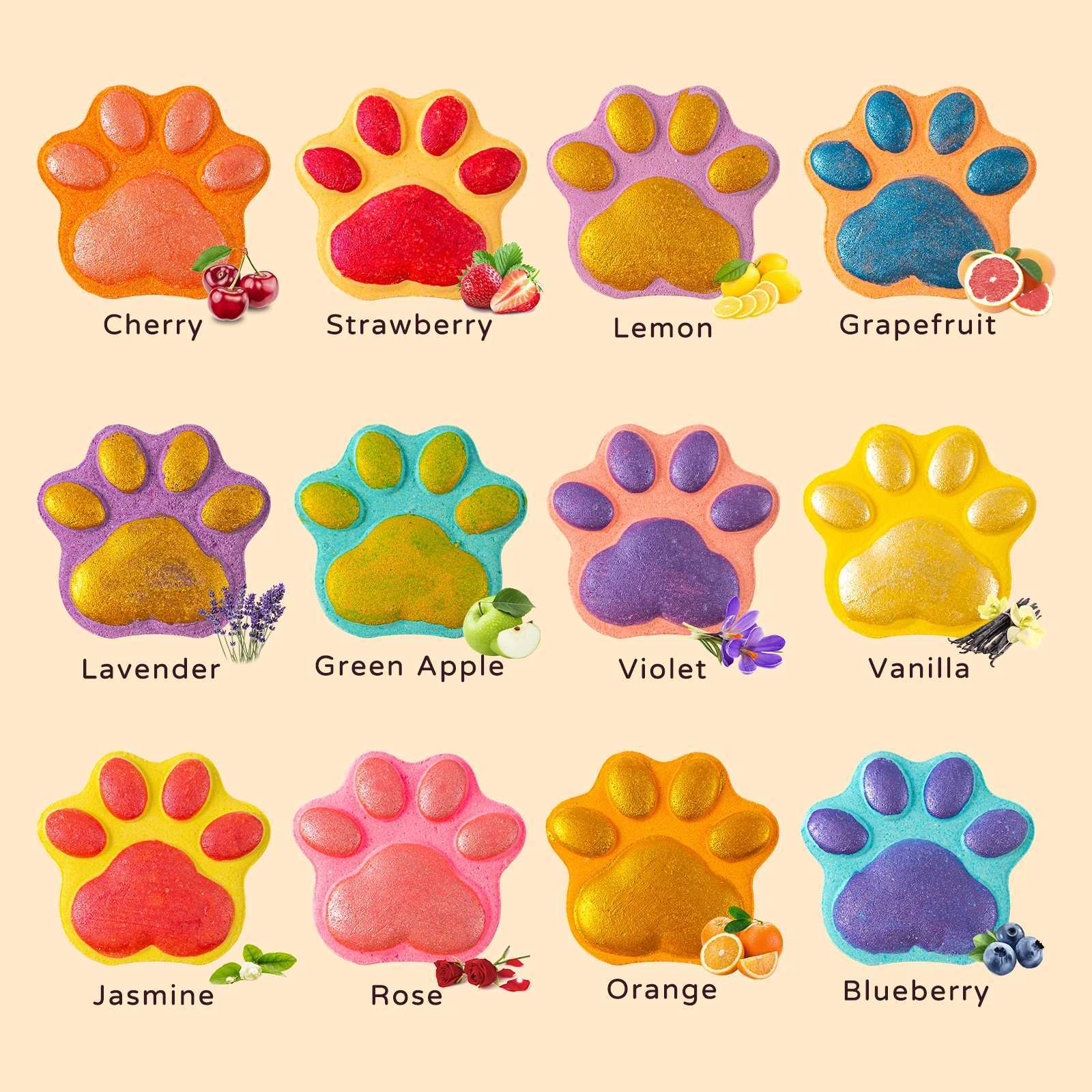 Bath Bombs for Kids with Surprise Toys Inside 12 Pack Paw Bath Bombs Gift Set Bubble Bath Bomb Kit with Toys Kids Bubble Bath L251029