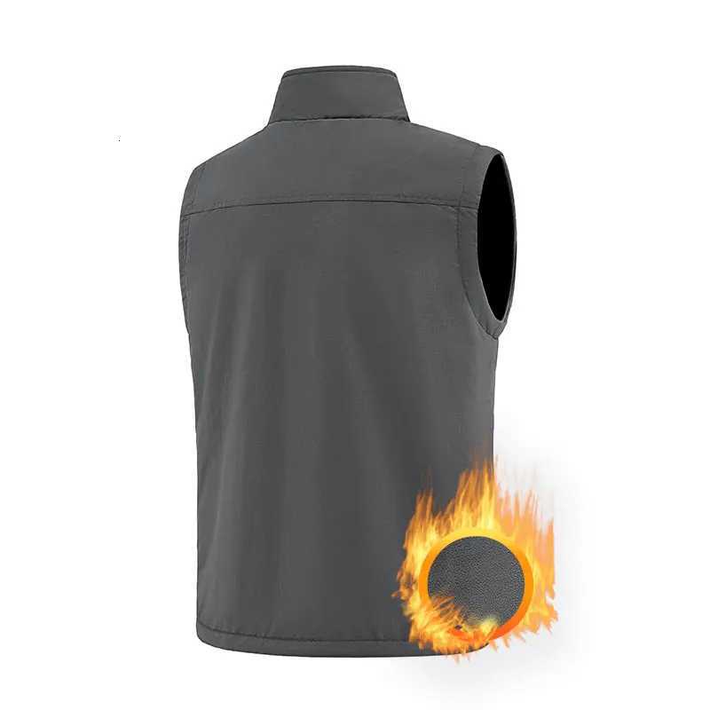 Male Hiking Vest Winter Fleece DoubleSided Mountaineering Casual Vest Outdoor Warm Solid Fishing Hunting Cargo Sleeveless Coats W251029