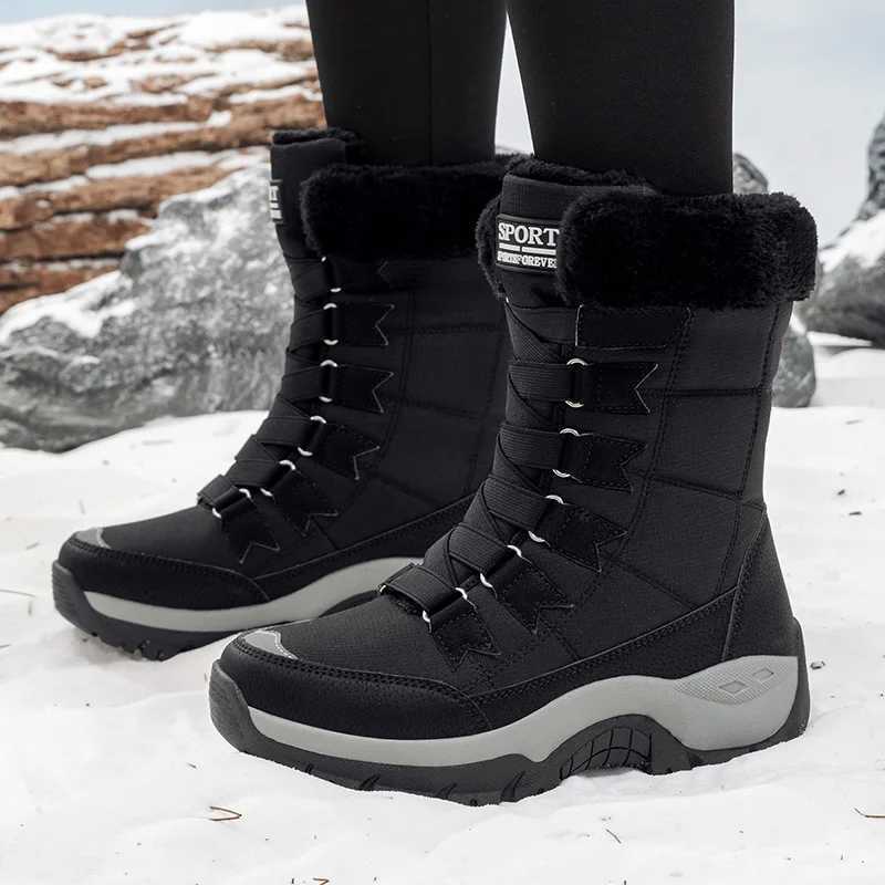New Winter Women Boots High Quality Warm Womens Snow Boots Comfortable Ankle Boots Outdoor Waterproof Hiking Boots Size 3642 Z251029