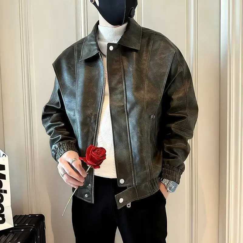 Highend Leather Jacket for Men in Spring Autumn Winter 2025 New Trendy CasualT251029