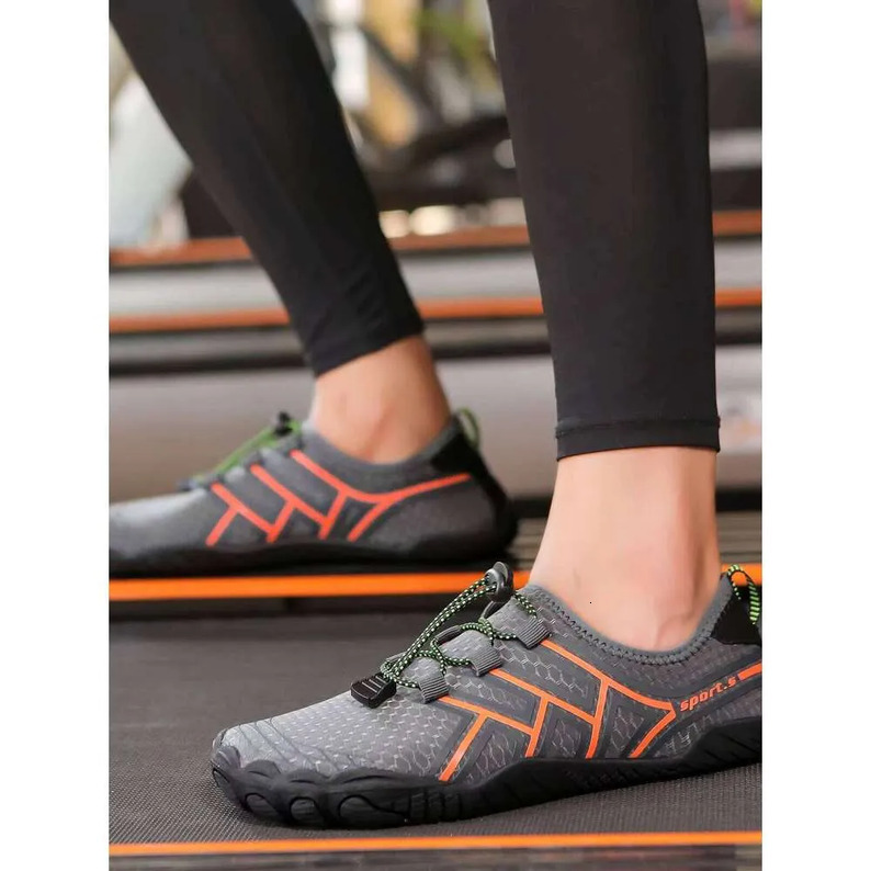 New Hot Design Barefoot Quick-Dry Water Lightweight Lace-up Aqua Five Fingers Beach Wading Shoes Durable Flexible Easy-Clean Suitable for Coastal Outi
