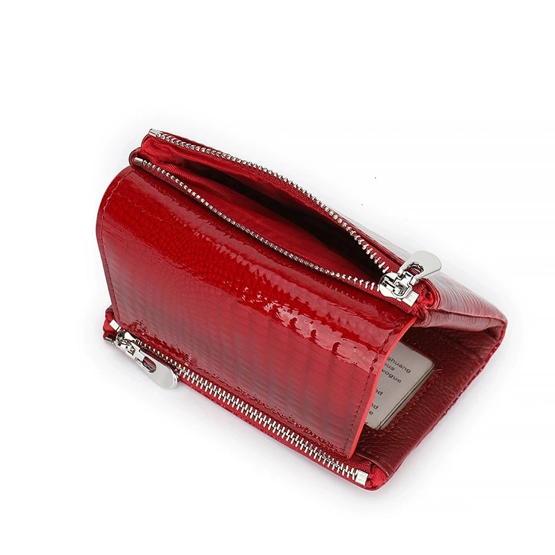 Magnetic Clasp Genuine Leather Wallet Cow Leather Purse Woman RFID Card Holder Clutch With Box 251029