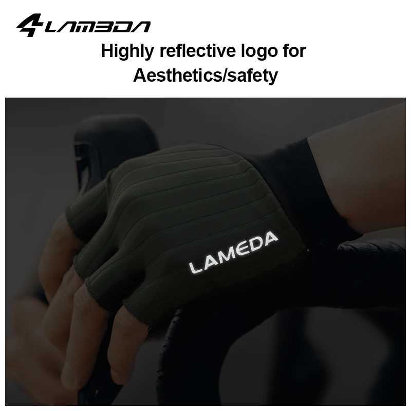 LAMEDA Summer Cycling Half Finger Gloves Cycling Short Finger Gloves Mens and Womens Lightweight Sweatproof Cycling Gear J251029