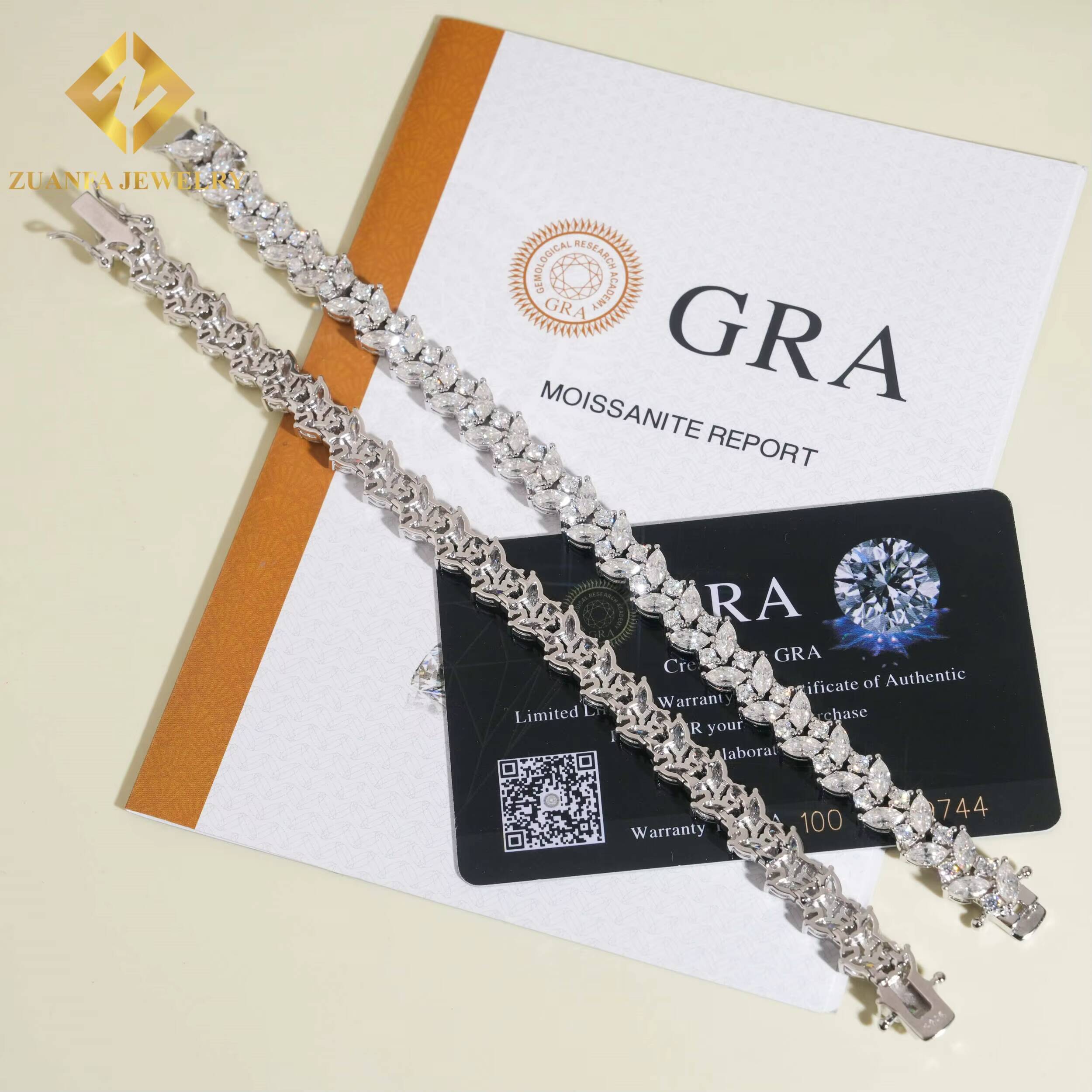 Hip Hop Butterfly Design Bracelet 925 Silver Moissanite Cuban Link Chain Custom Made Iced Out Diamond Jewelry Cuban Link