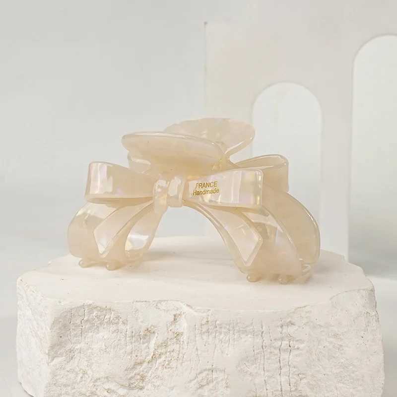 1PC French highend bow vinegar clip elegant temperament hair clip shark clip womens hair accessory hair clipW251028