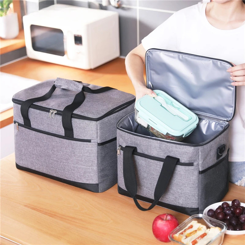 Fashion Large Capacity Leakproof Lunch Cooler Bags for Women Men Outdoor Travel Picnic Thermal Insulation Bag Box 251029