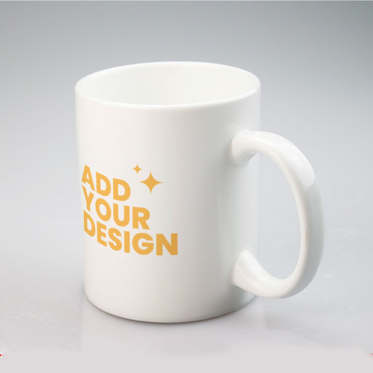 11oz Ceramic Mug with Custom Print | Single-Side 9x9cm Design Area | Dishwasher Safe Coffee Cup | Personalized Gift Idea