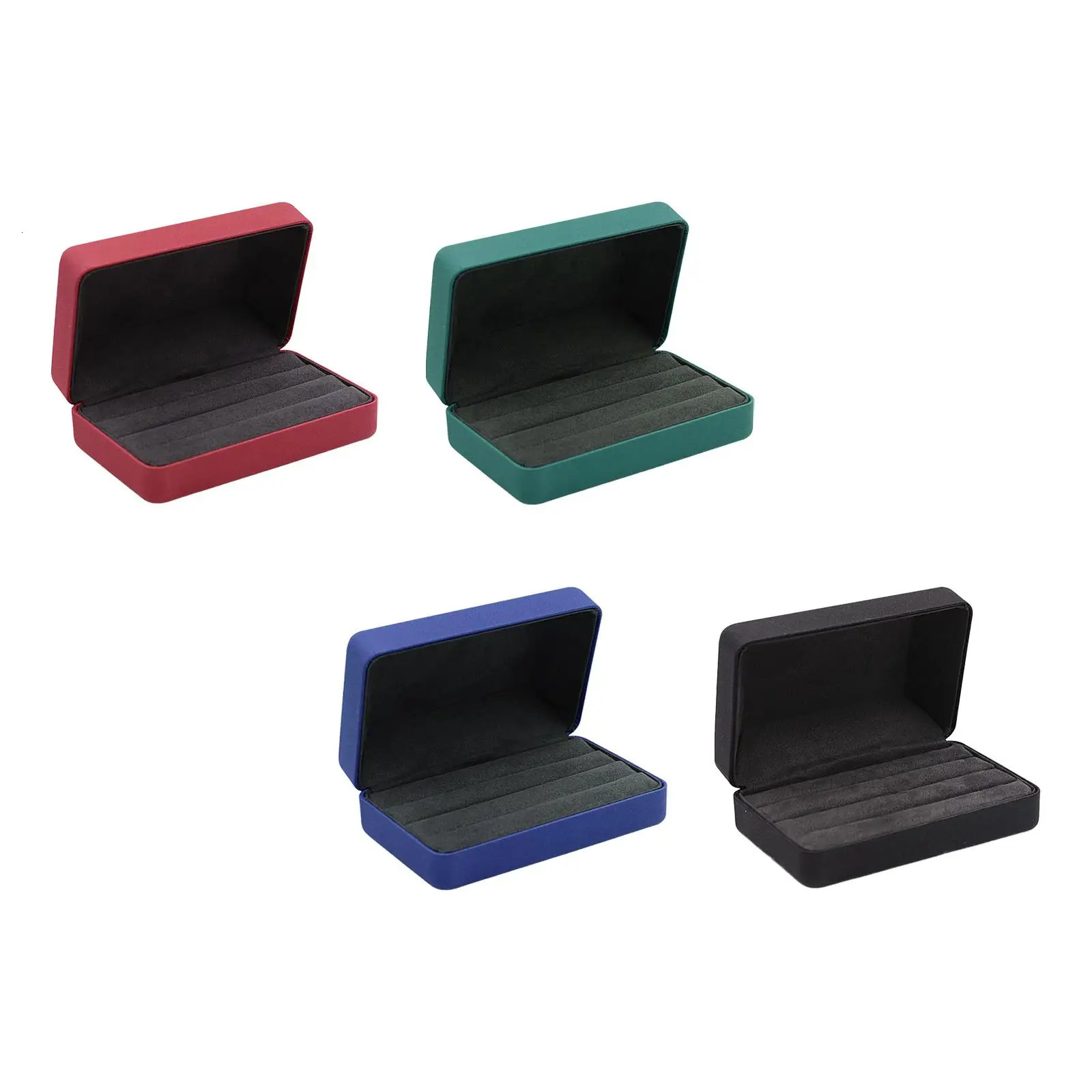 Ring Organizer Box Tray Stylish Jewelry Display Case Storage for Women Lady Multiple Rings Cufflinks 251013