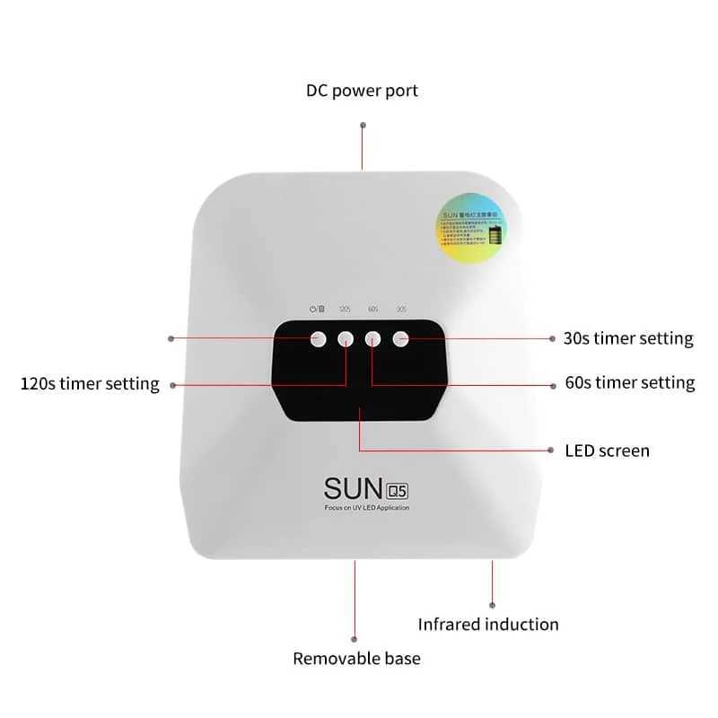 48W Pro UV LED Nail Lamp 30 Beads Rechargeable Nail Dryer with 3 Timers Auto Sensor Fast Curing UV Light for Salon Home J251117
