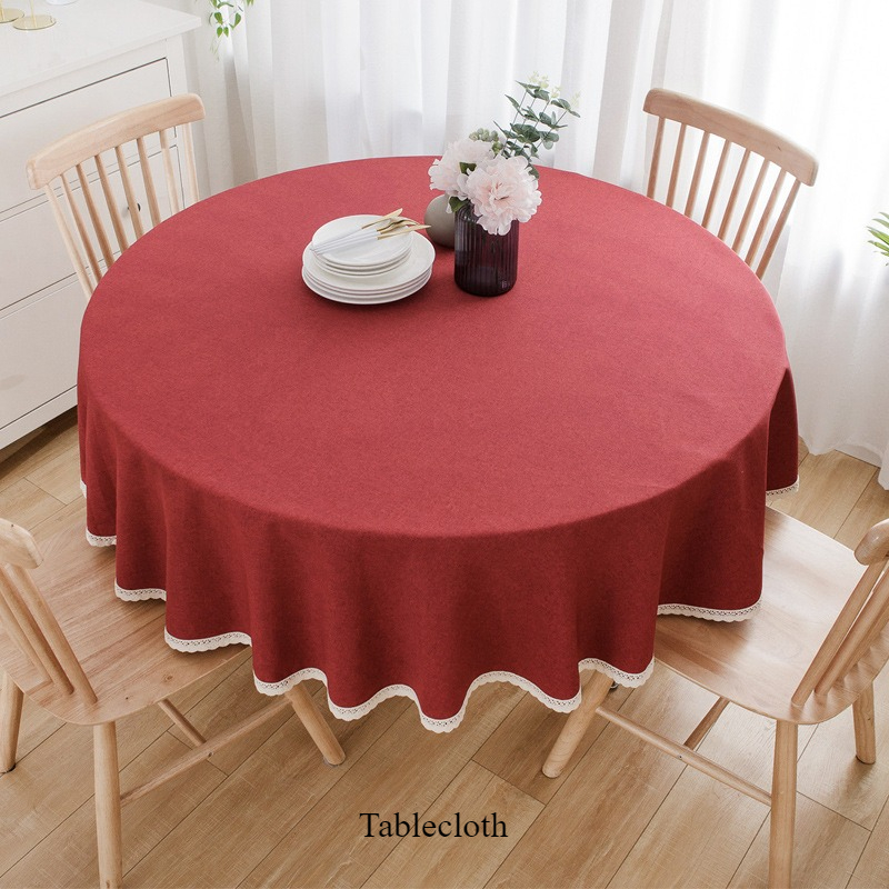 Red Household 2026 Festive Wedding Engagement Banquet Coffee Table Tablecloth Round Mat