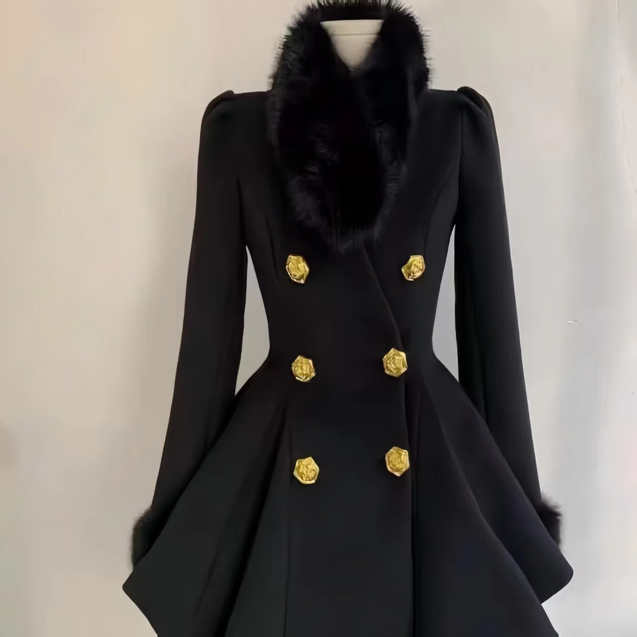 Elegant Small Fragrance Celebrity Loose Coat Moda Woolen Winter French Style Vintage Blends Slim Waist Midlength Outwear 251029