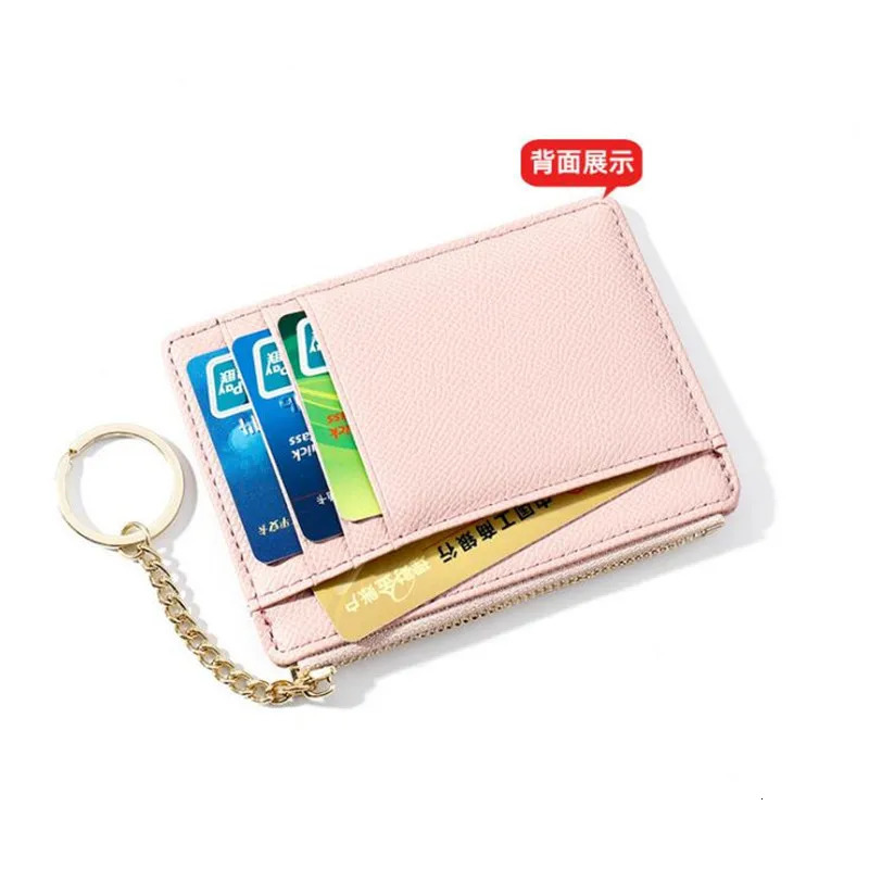 1PC Fashion Women Wallets Zipper PU Leather Coin Purse Mini Key Chain Portable Small Wallet Multi card Bit Card Holder 251029