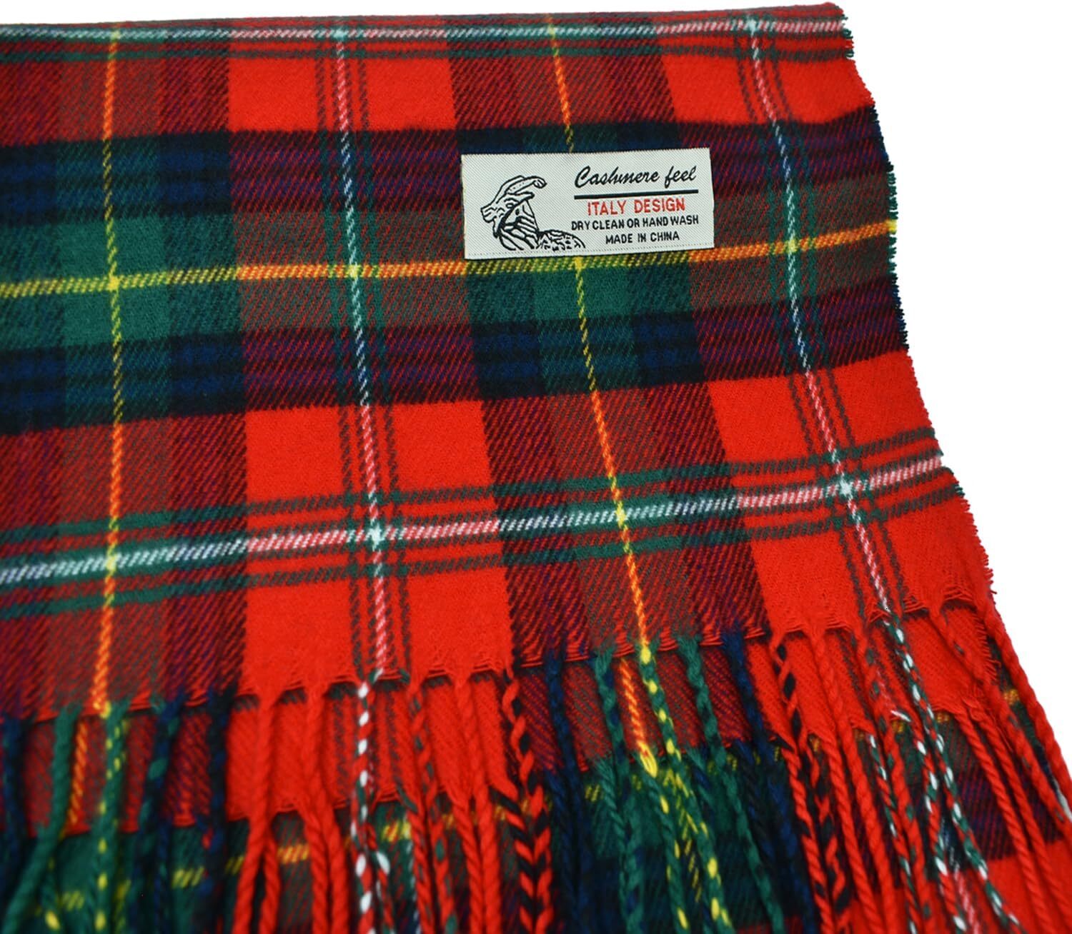 Custom Scottish Stewart Tartan Plaid Luxurious Christmas Winter Scarf Soft Cashmere Feel 72"x12"