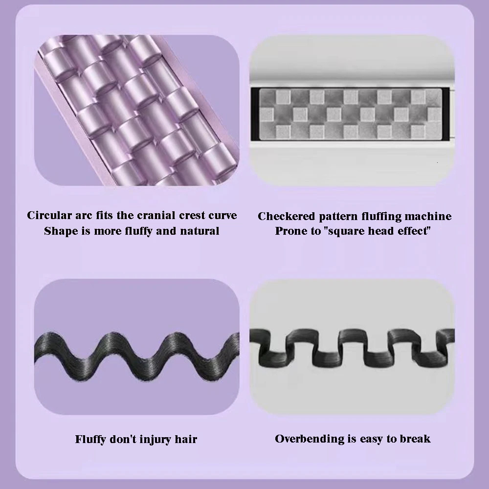 Fluffy Curling Iron Corn Beard Perm Grid Splint Electric Hair Root Negative Ion Curler Hair Styling Tools 251029