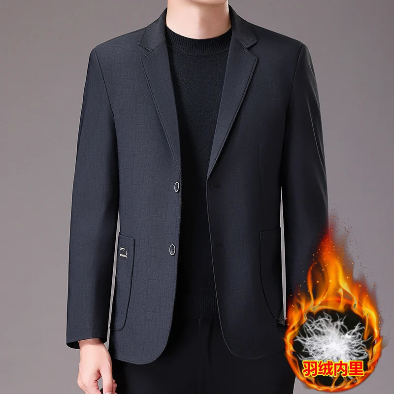 highquality mens fashionable and stylish casual down suits for autumn winter 80mm versatile jackets 251028