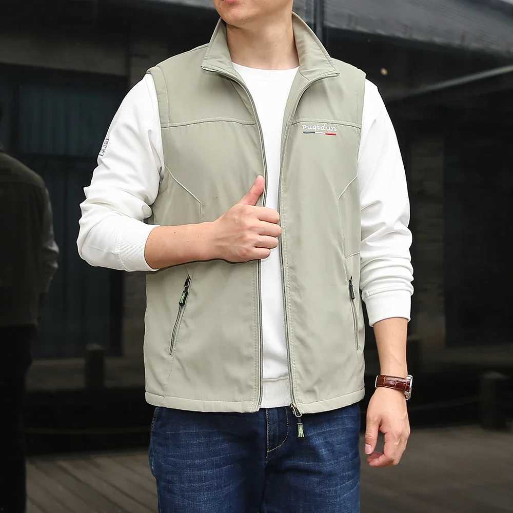 Spring Autumn Outdoor Sports Leisure Sleeveless Vest High quality Multi functional Fashion Windproof Breathable Windproof Vest W251029